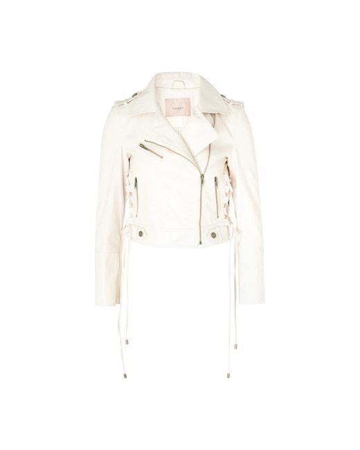 Jackets > leather jackets Twin Set en coloris White