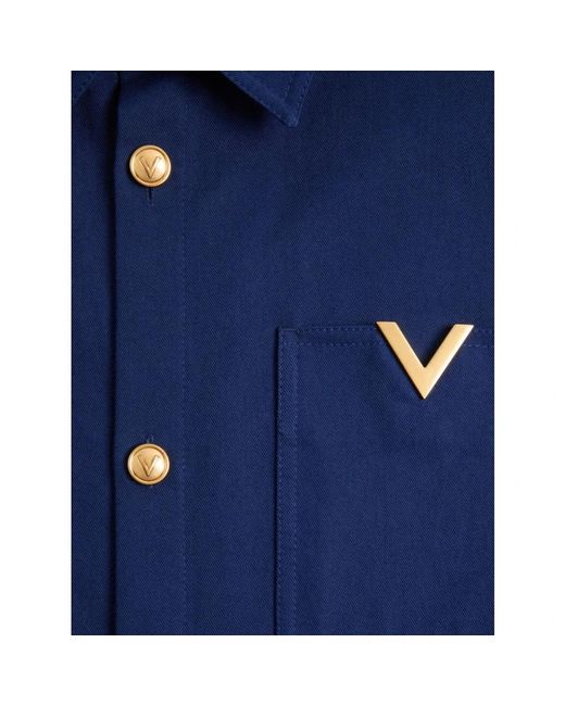 Valentino Blue Light Jackets for men