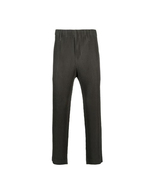 Issey Miyake Gray Slim-Fit Trousers for men