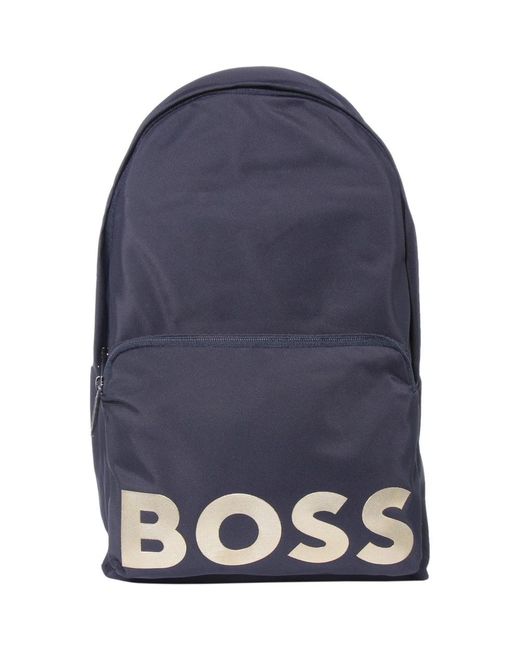 Boss Blue Backpacks for men
