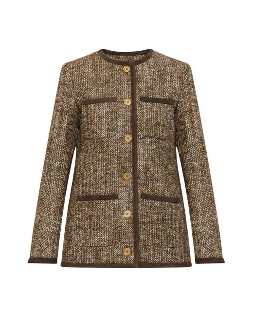 Golden Goose Deluxe Brand Green Tweed Jackets