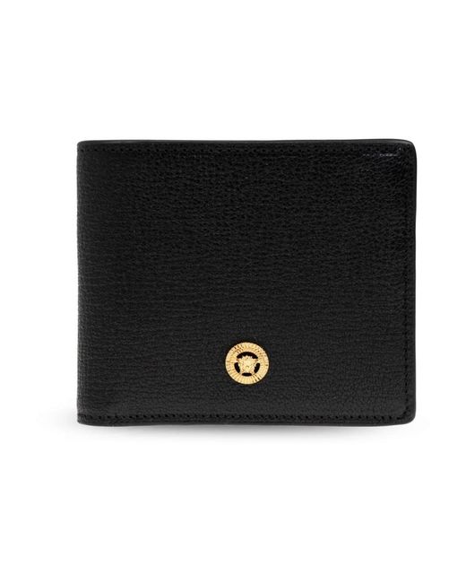 Versace Accessoires ,Zwart ,Leer Leren Portemonnee in het Black voor heren