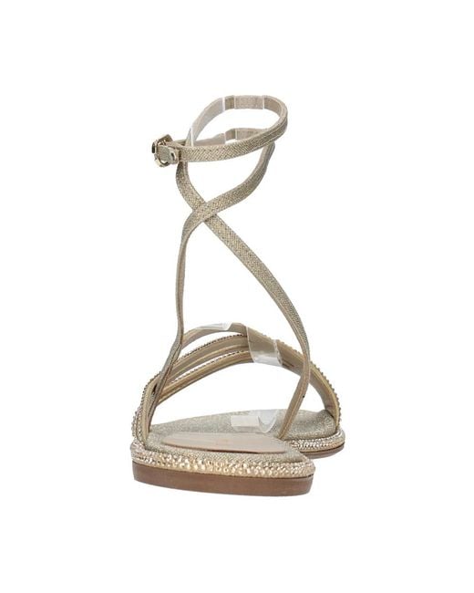 Le Silla Metallic Flat Sandals