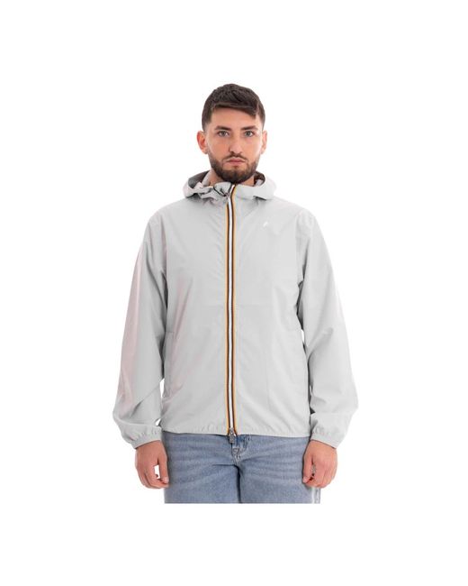 K-Way Jack Stretch Dot Jas in het Gray voor heren