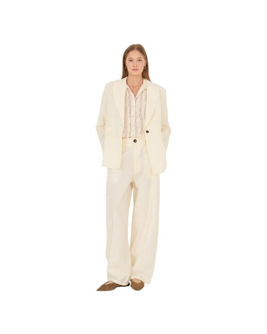 Souvenir Clubbing Natural Wide Trousers