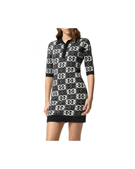 Pinko Kleedjes ,Zwart ,Elegante Jurk in het Black