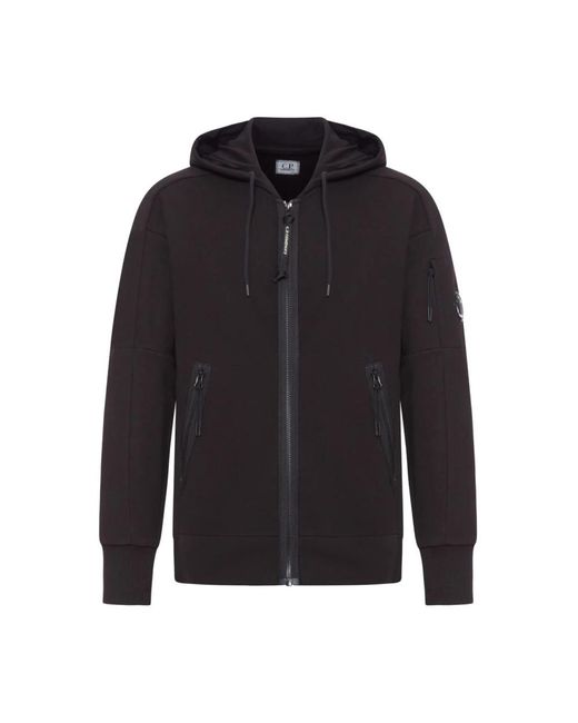 C P Company Black Zip-Throughs for men