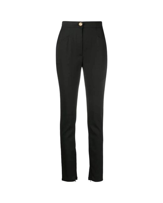 Balmain Broeken ,Zwart ,Noir Stretch Skinny Chinos in het Black