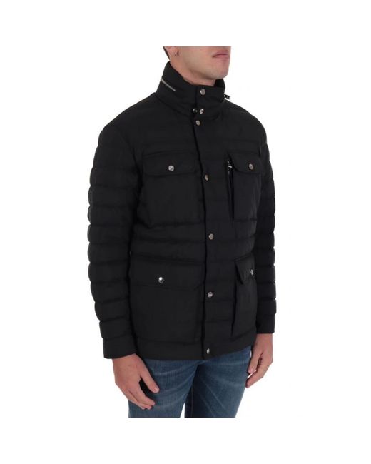 HUGO Devinni Hooded Down Jacket in het Black voor heren