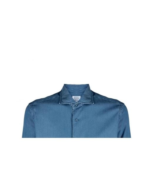 Mazzarelli Blue Casual Shirts for men