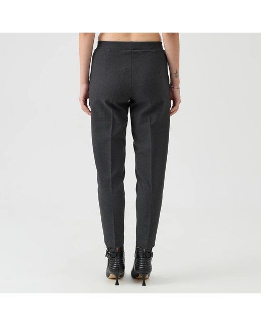 Le Tricot Perugia Black Slim-Fit Trousers