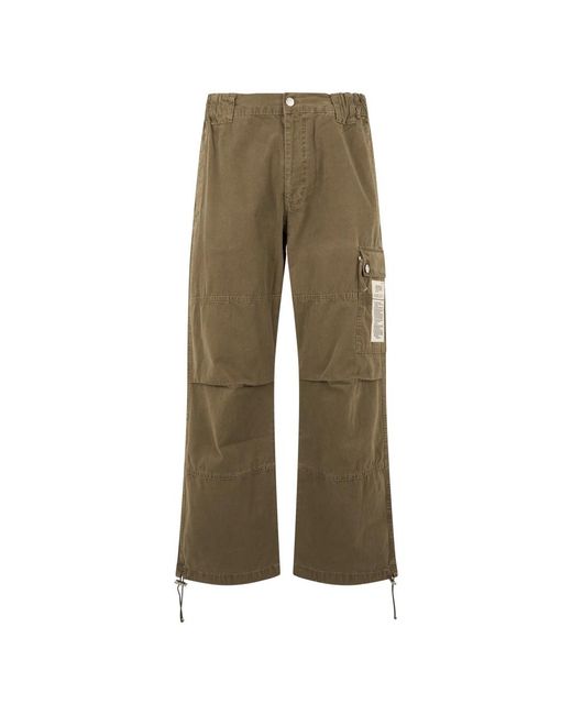 Moschino Green Wide Trousers for men