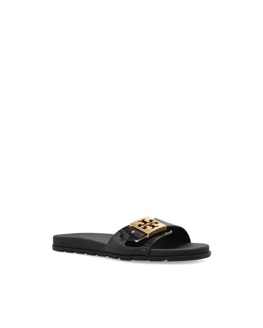 Tory Burch Black Mellow Slide