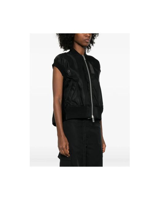 Sacai Vests in het Black