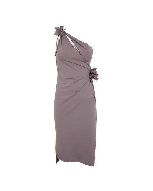 Coperni Kleedjes ,Bruin ,Midi Kleedjes in het Purple