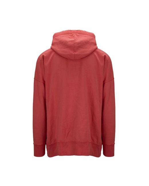 DSquared² Hoodies & Sweatvesten ,Rood ,Katoen Hoodie Met Trekkoord in het Red voor heren