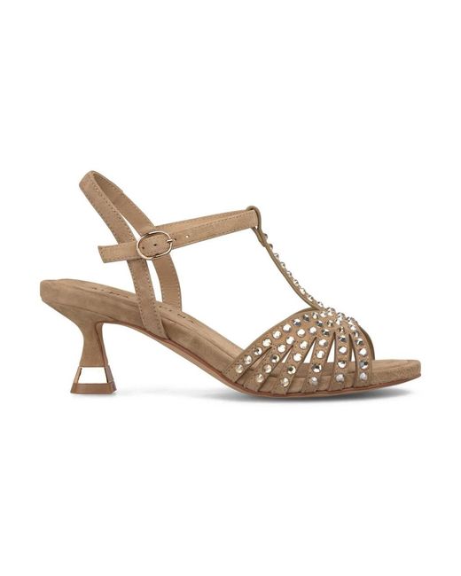 Alma En Pena. Metallic High Heel Sandals