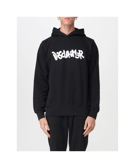 DISCLAIMER Black Hoodies for men