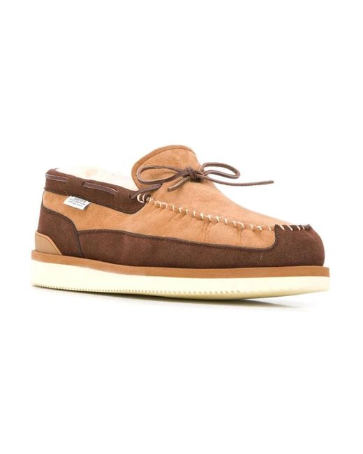 Suicoke Brown Loafers for men