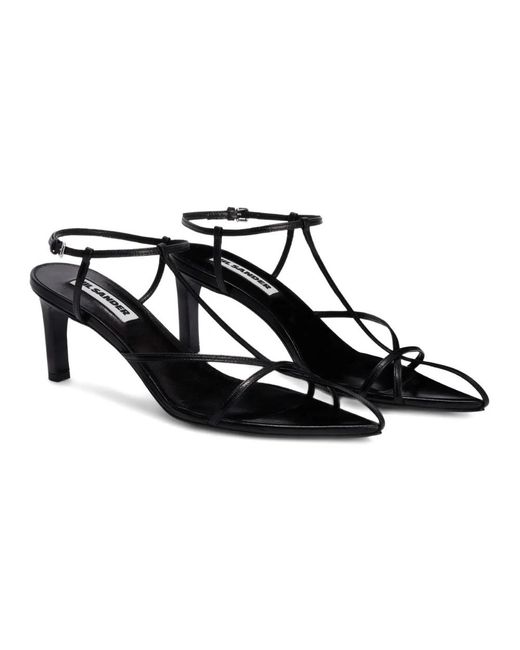 Jil Sander Black High Heel Sandals
