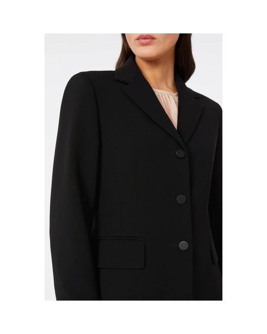 Max Mara Zwarte Cady Viscose Blazer in het Black