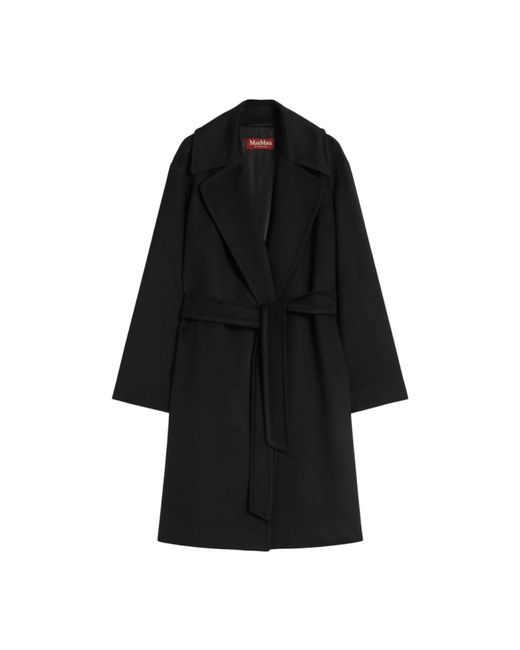 Max Mara Black Belted Coats
