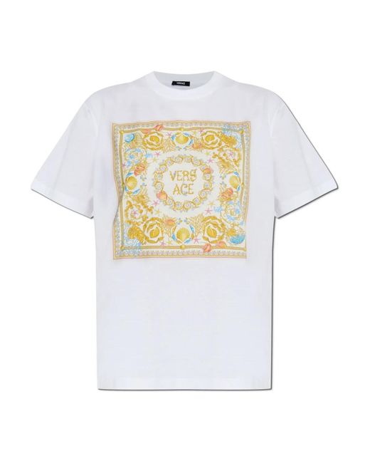 T-Shirts Versace de color White