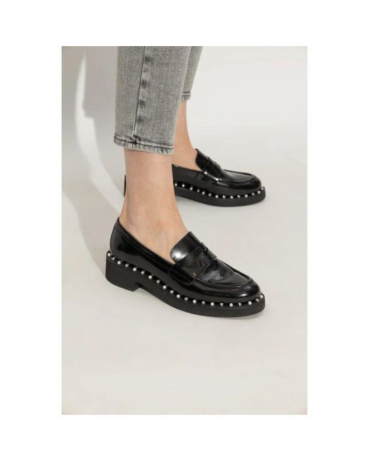 Stuart Weitzman Black Schuhe reverie typ loafers