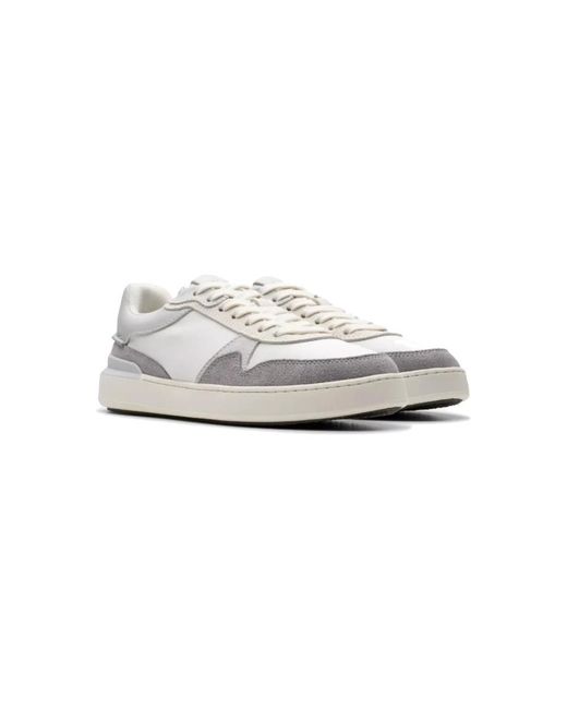 Clarks White Sneakers for men