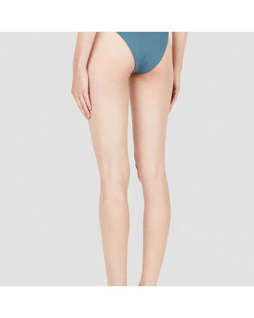 Ziah Blue Retro high waist bikini bottoms