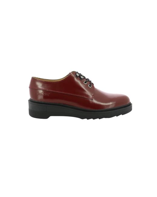 Kickers Red Aldaric leder derby schuhe