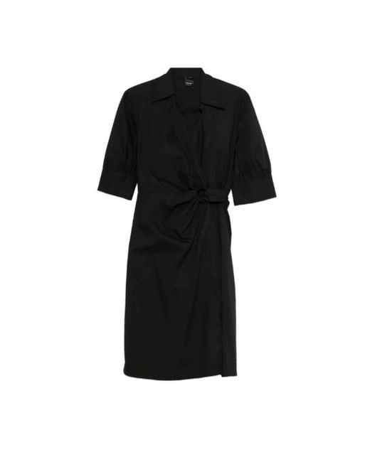 Pinko Black Wrap Dresses
