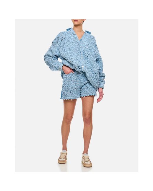 Stella McCartney Blue Denim Shorts