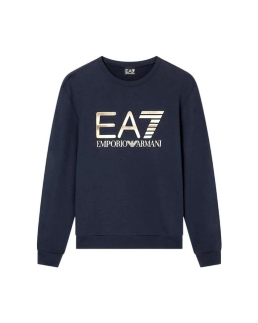 EA7 Hooded Sweatshirt in het Blue voor heren