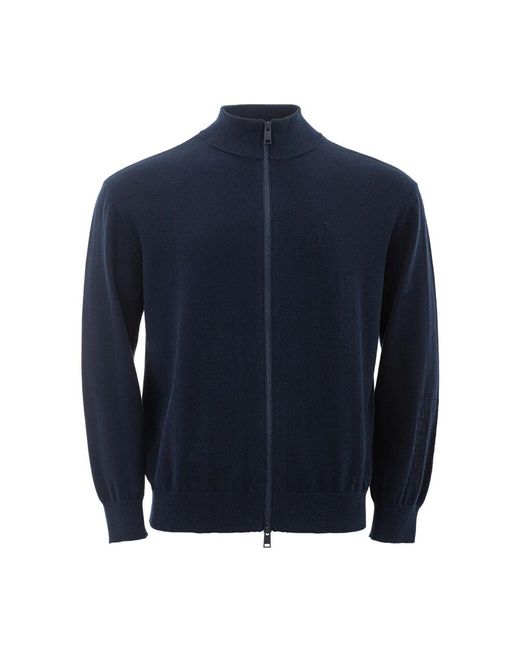 ARMANI EXCHANGE Blue Zip-Throughs for men