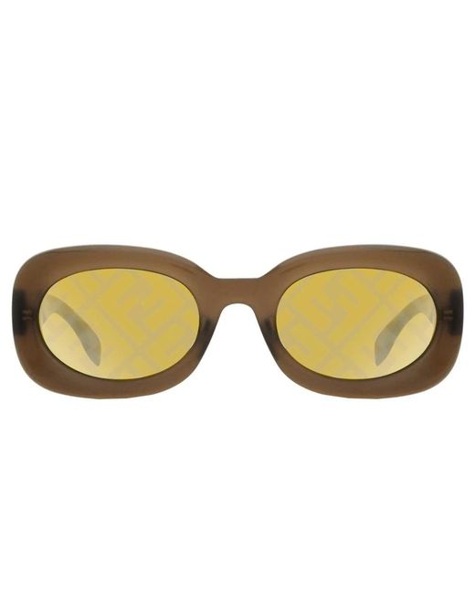Fendi Braune sonnenbrille ff m0108/s in Brown für Herren