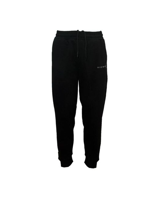 Pantaloni in cotone-poliestere ump24240pa of neri di John Richmond in Black da Uomo