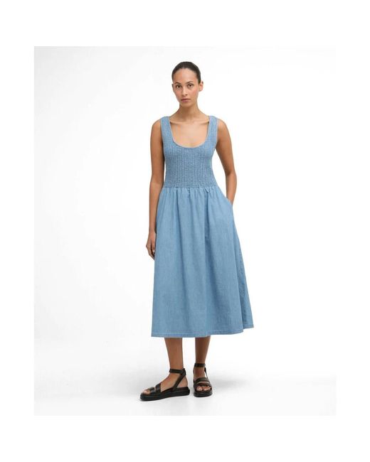 Barbour Maxi Jurken in het Blue