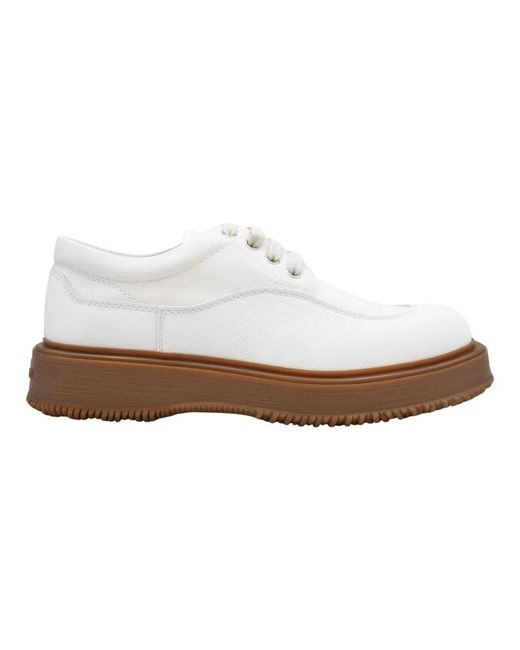 Laced Shoes di Hogan in White da Uomo