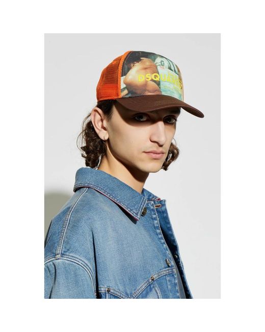 DSquared² Tom Bianchi Baseball Cap in Multicolor für Herren