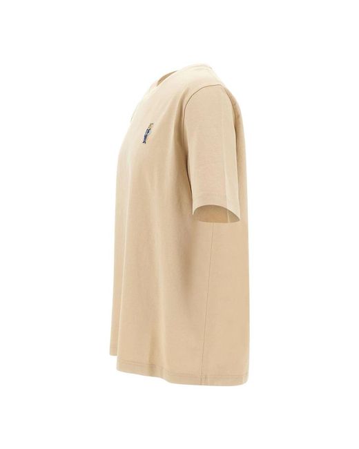 Maison Kitsuné T-Shirts in het Natural voor heren