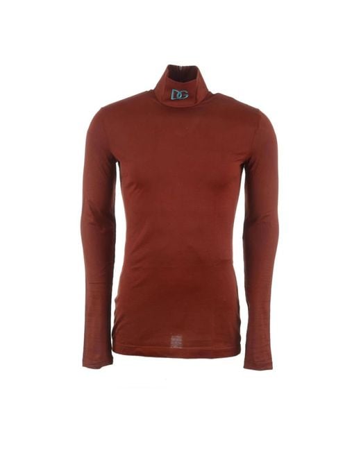 Long Sleeve Tops di Dolce & Gabbana in Red da Uomo