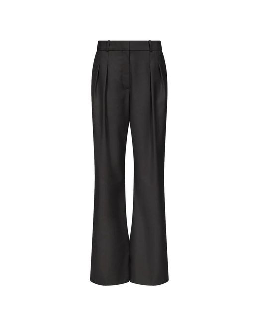 Loulou de Saison Wide Trousers in het Black