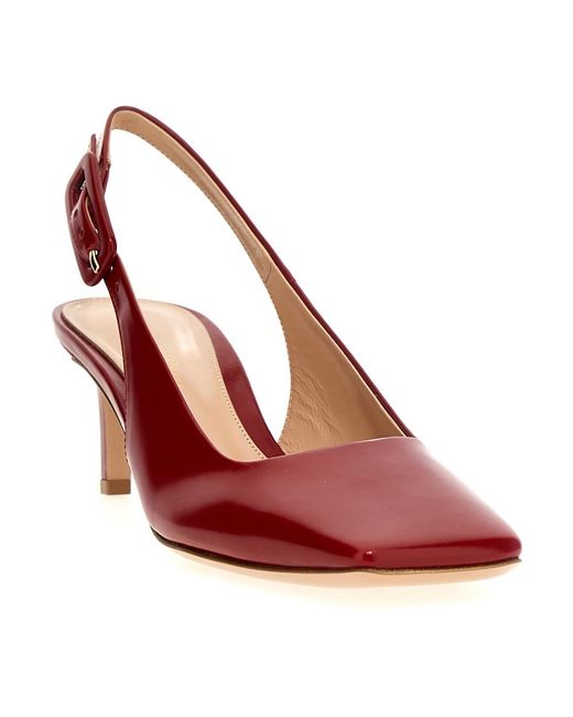 Gianvito Rossi Ric Slingbacks in het Red