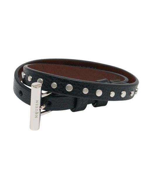 McQueen Black Bracelets for men