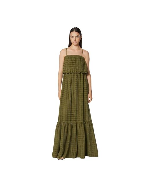Silvian Heach Green Langes Kleid