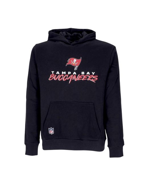 KTZ Hoodies & Sweatvesten ,Zwart ,Katoen Nfl Script Team Hoody Zwart/Scarlet in het Blue voor heren