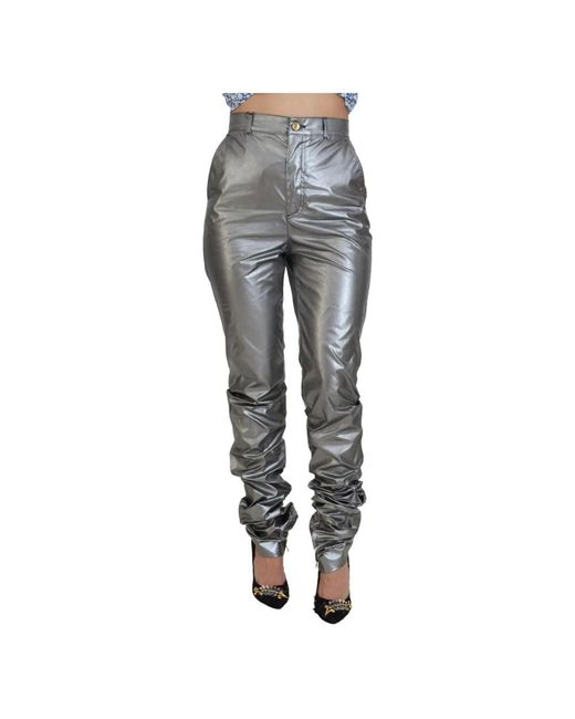 Dolce & Gabbana Gray Slim-Fit Trousers