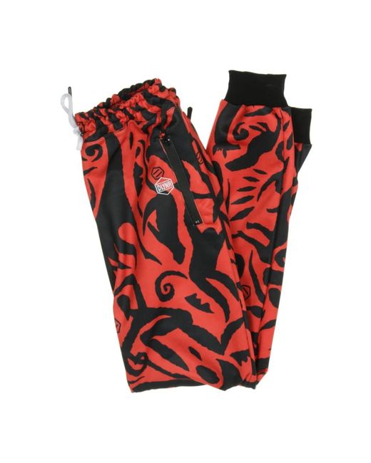 DOLLY NOIRE Broeken ,Veelkleurig ,Polyester Ritual Mask Trainingsbroek in het Red voor heren