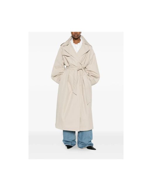 Frankie Shop Natural Trench Coats